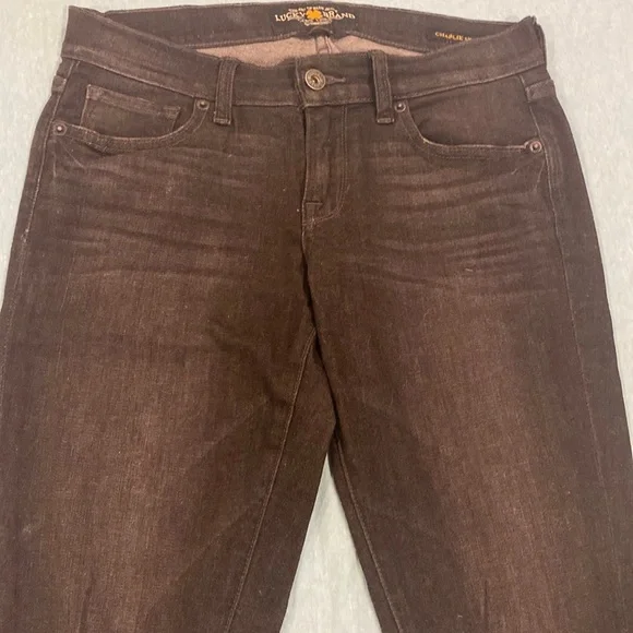 Lucky Brand 4/27 Black Ripped Jeans - Picture 3 of 7